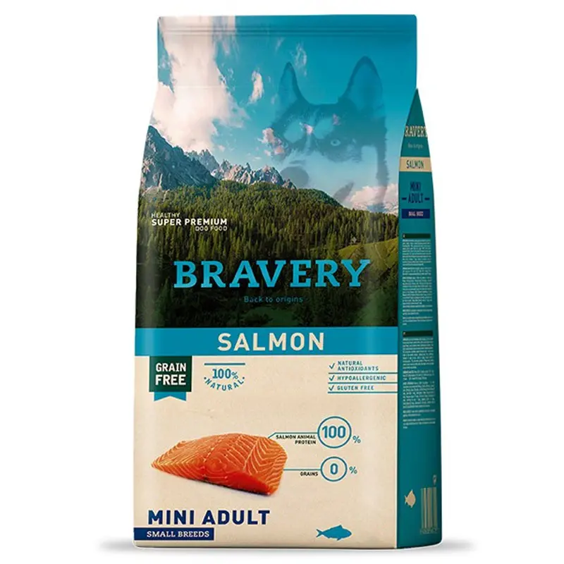 Bravery Mini Adult Salmon 2Kg