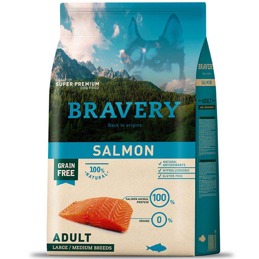  Bravery Adulto Medium Large Salmon 4Kg