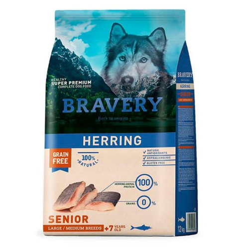 Bravery Senior Herring Medium Large 4Kg