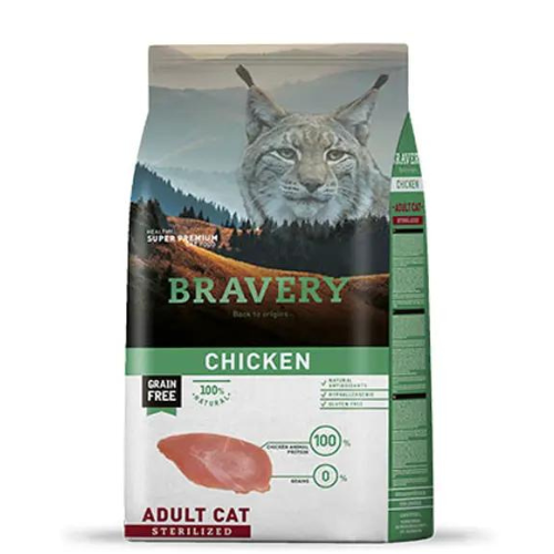 Bravery Adult Cat Sterilized Chicken 7Kg