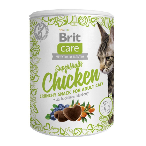 Brit Care Superfruits Chicken Snack Gato 100Gr
