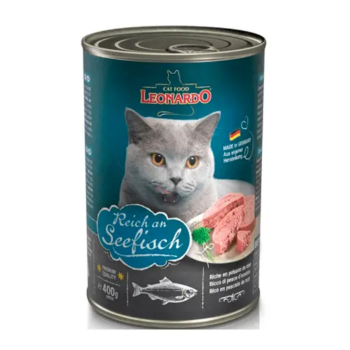 Leonardo Pescado QS  Alimento Húmedo 400grs