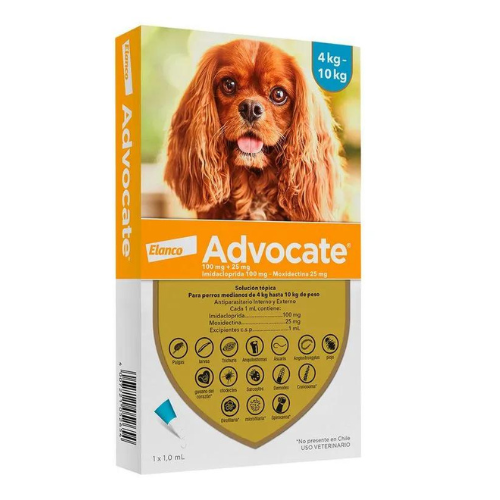Advocate pipeta int/ext perro 4 a 10 kg