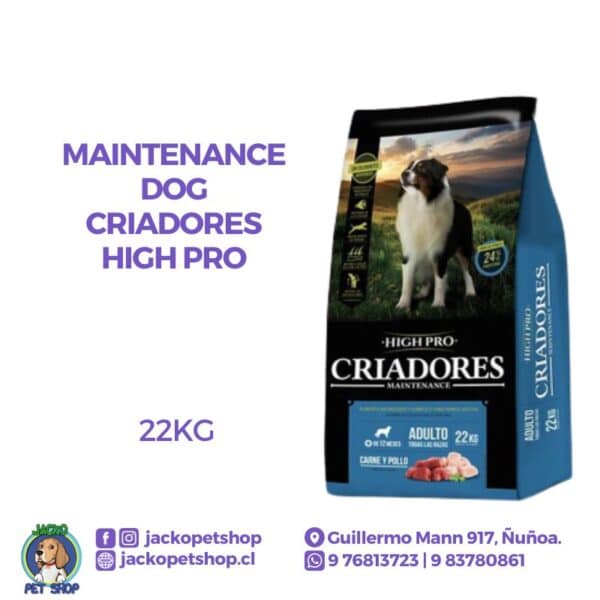 Maintenance Dog Criadores High Pro 22KG