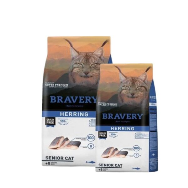 Bravery Gato Senior Arenque 2kg - Imagen 2
