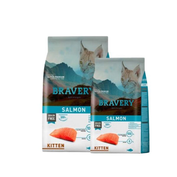 Bravery Kitten Salmon 2kg - Imagen 2