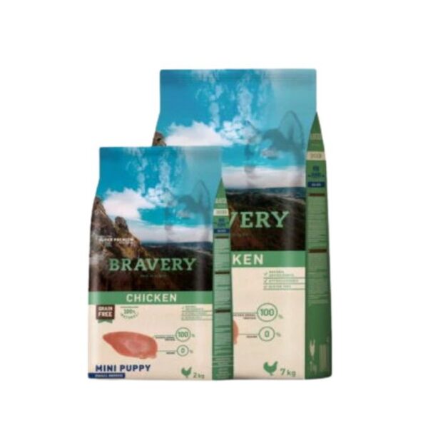 Bravery Mini Puppy Pollo 2kg - Imagen 2