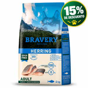 Bravery Perro Medium Adulto Arenque 4kg
