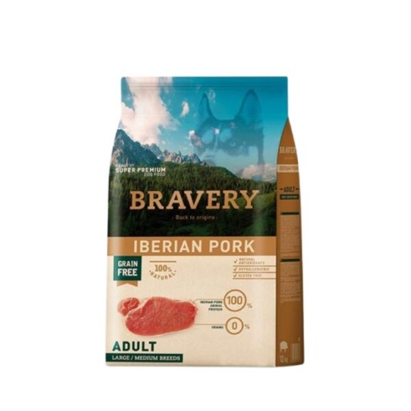 Bravery Perro Medium Adulto Iberian Pork 4kg