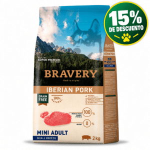 Bravery Perro Mini Adulto Iberian Pork 2kg