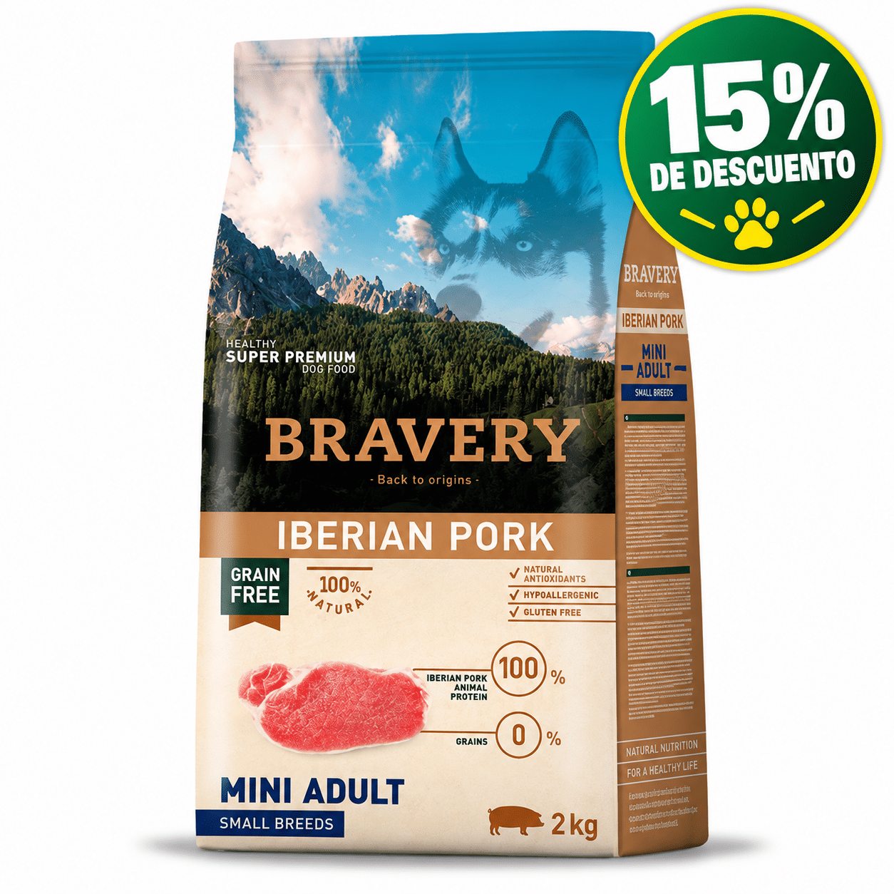 Bravery Iberian Pork Mini Adult Small Breeds 2 Kg