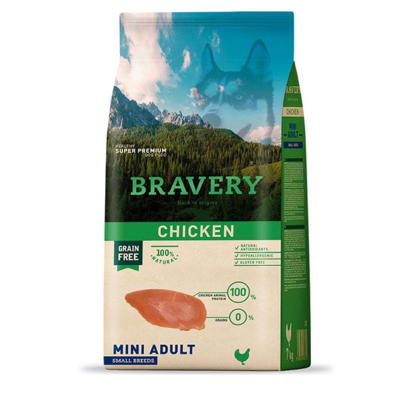 Bravery | Alimento Seco Perro Mini Adulto | Pollo 2kg