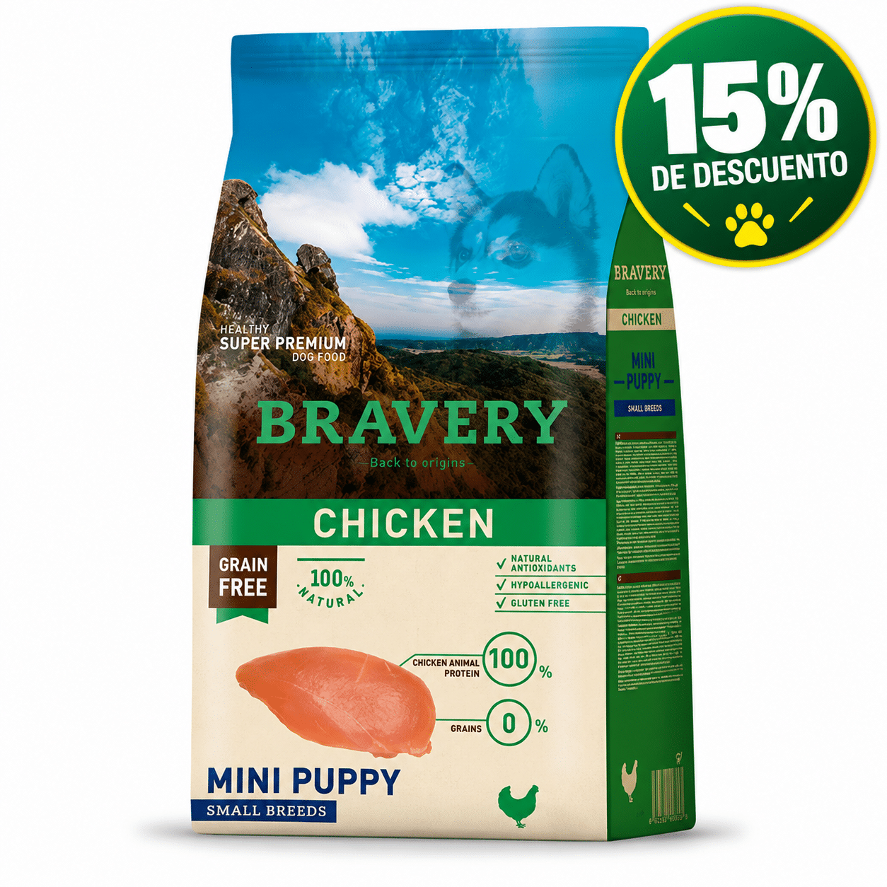 Bravery Cachorro Pollo Razas Pequeñas