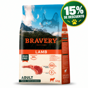 Bravery Perro Medium Adulto Cordero 4kg