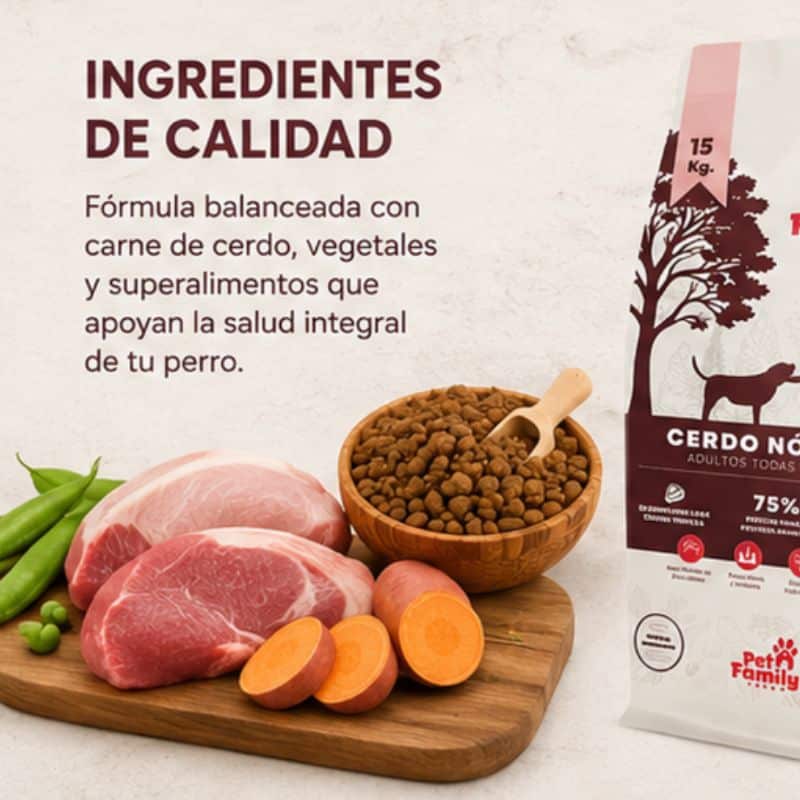 PetFamily Foods Cerdo Nordico 15kg - Imagen 2